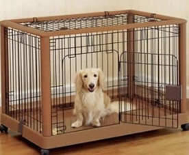 Application : cages soudées de chien