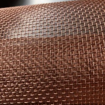 Maille de câblage cuivre, maille de cuivre en métal, tissu de câblage cuivre rouge, grillage en laiton, tissu de fil de bronze de phosphore