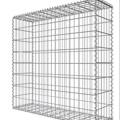 La cage de Gabion, 2m x 1m x 1m (75x75mm), chaud plongée a galvanisé le mur soudé de /welded gabion/gabion de gabion pour la pierre