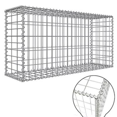 La cage de Gabion, 2m x 1m x 1m (75x75mm), chaud plongée a galvanisé le mur soudé de /welded gabion/gabion de gabion pour la pierre