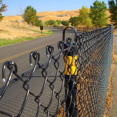 Le PVC a enduit le maillon de chaîne clôturant en vente la barrière galvanisée que de haute qualité du football de diamant a utilisé la barrière de maillon de chaîne de vente d'usine