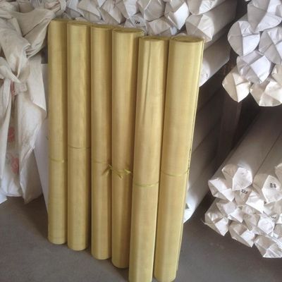 Fil en laiton tissé en laiton Mesh Screen Cloth de tissu de fil pour le cuivre de filtrage de tissu de grillage de bronze de phosphore de liquide et de gaz
