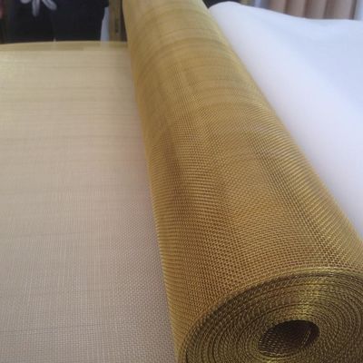 Fil en laiton tissé en laiton Mesh Screen Cloth de tissu de fil pour le cuivre de filtrage de tissu de grillage de bronze de phosphore de liquide et de gaz