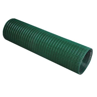 Le PVC a enduit le PVC soudé de métier de jardin de grillage a enduit la fabrication soudée 1/4" de fer de Mesh Wire Fencing Green Color de fil - 6"
