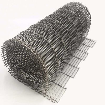 bande de conveyeur de chocolat, ceinture d'échelle, bande de conveyeur avec le type de Z, fil plat de convoyeur de câble 304 en métal d'acier inoxydable d'Inox