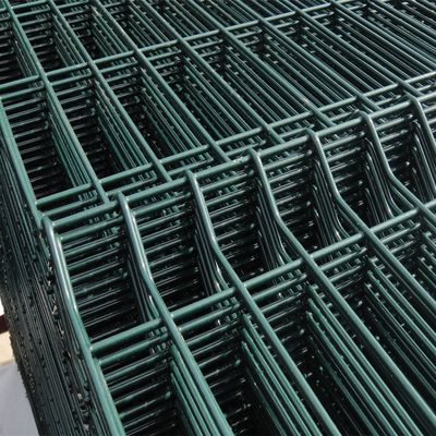 La barrière Panel, PVC pliable v enduit par vert de barrière de jardin plie des panneaux de barrière de grillage de la courbure 3d