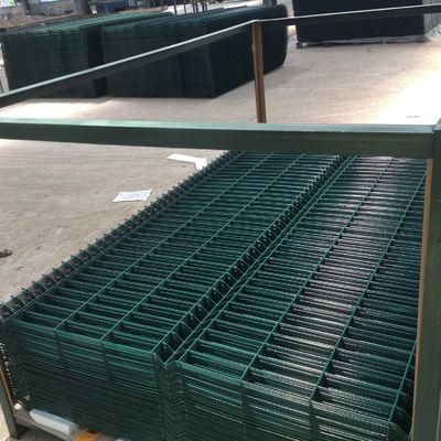 La barrière Panel, PVC pliable v enduit par vert de barrière de jardin plie des panneaux de barrière de grillage de la courbure 3d