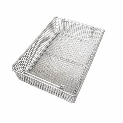Panier de lavage d'acier inoxydable, avec le panier de lavage de lixiviat de grillage de l'acier inoxydable 316 de la forme 304 de place de poignée propre