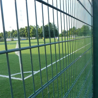 Le double grillage, poudre chaude de l'Allemagne de vente a enduit le fil soudé en acier Mes de double du grillage 868 double de Twin Wire Galvanized