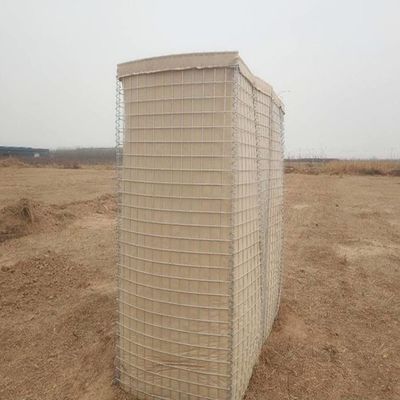 La barrière défensive de HESCO, barrière de HESCO, bastion de HESCO, mur d'à l'épreuve du souffle de HESCO, fabricant a adapté le mur aux besoins du client soudé de maille de gabion