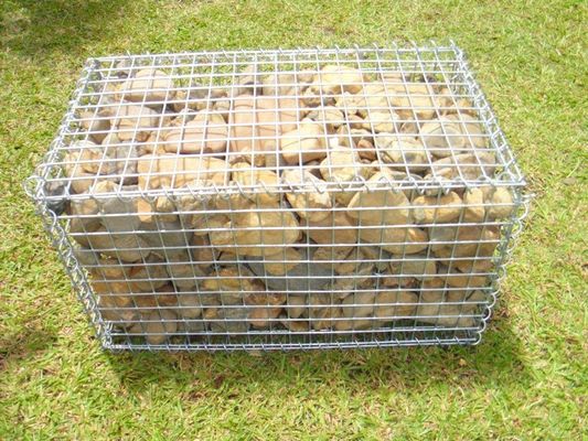 Boîte soudée de Gabion, matériaux principaux de barrière de Hesco dans militaire, petit prix