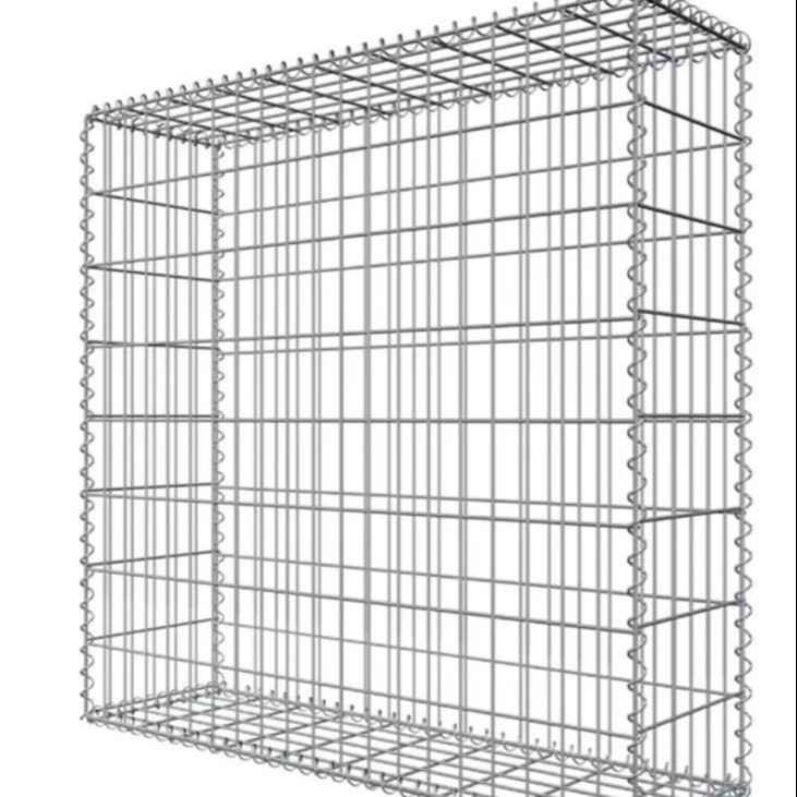 La cage de Gabion, 2m x 1m x 1m (75x75mm), chaud plongée a galvanisé le mur soudé de /welded gabion/gabion de gabion pour la pierre